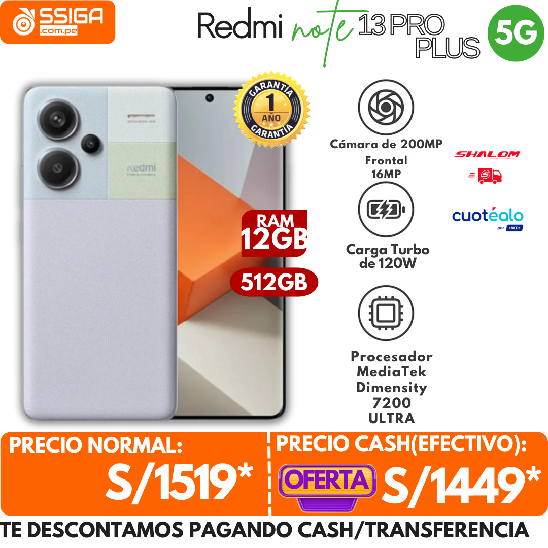 Redmi Note 13 Pro Plus 5G 12Gb+512Gb Aurora