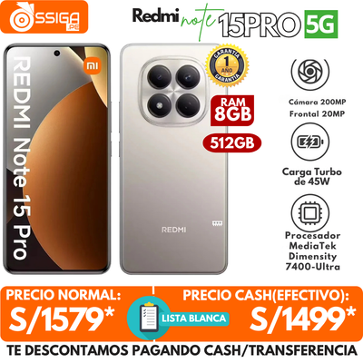 Redmi Note 15 Pro 5G Titanium 8Gb+512Gb