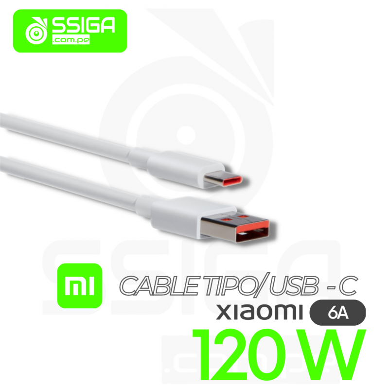 Cable 6A HiperCarga Blanco