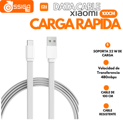 Mi DataCable Carga rapido Blanco