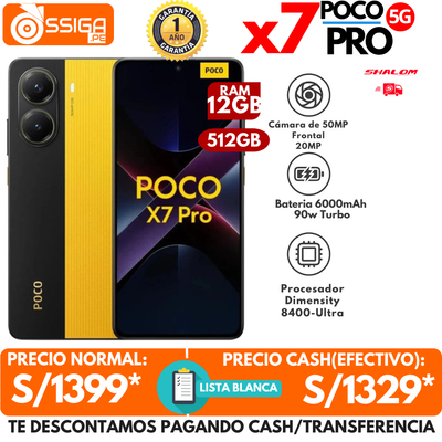 Poco X7 Pro 12+512 GB Amarillo