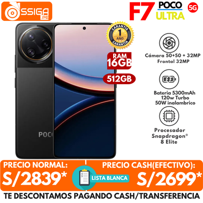 Pocophone F7 Ultra 16Gb + 512Gb Negro