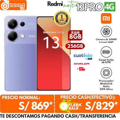 Redmi Note 13 Pro 4G 8+256GB Purpura