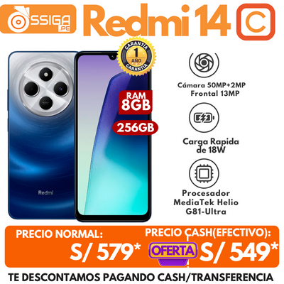 Redmi 14C 8GB +256GB Azul