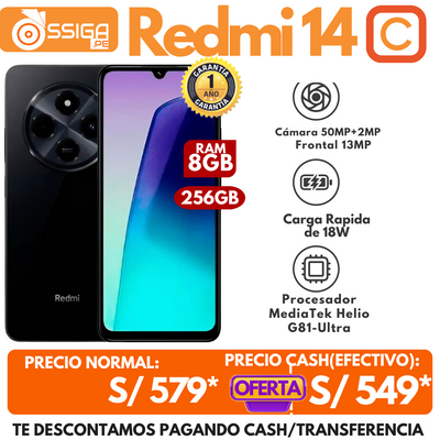 Redmi 14C 8GB +256GB Negro