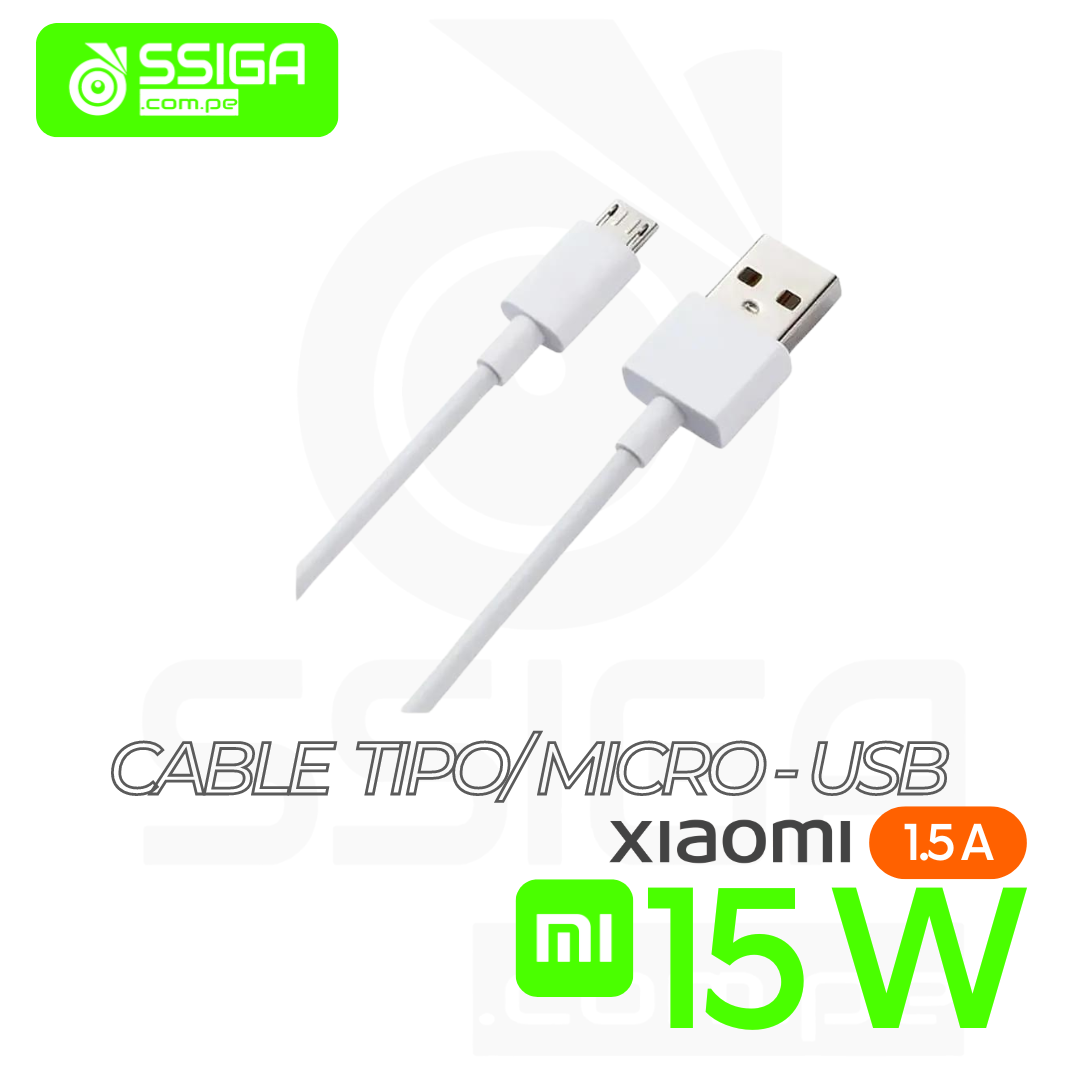 Cable Micro Usb B8 Blanco Xiaomi