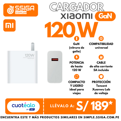 Mi Cargador 120W Blanco Xiaomi