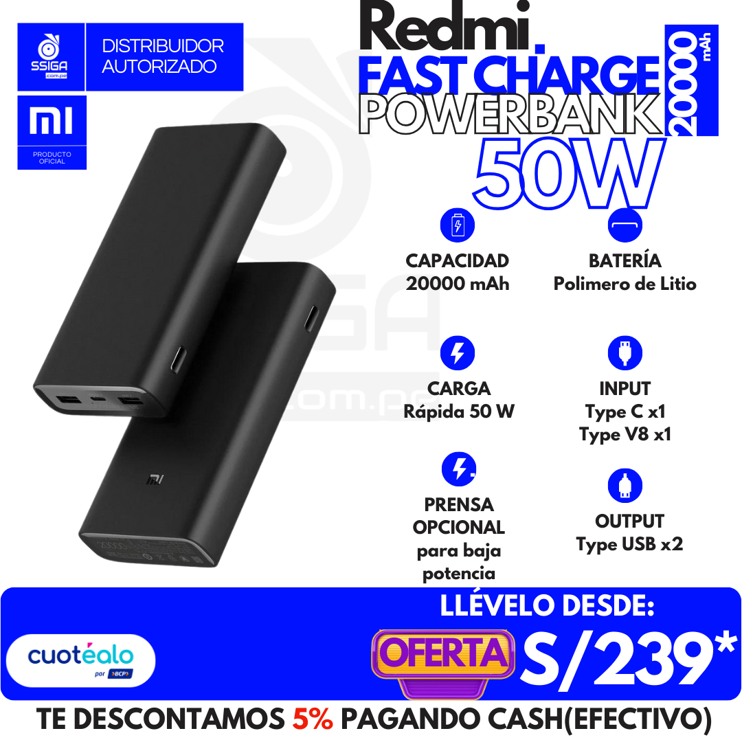 Redmi Power Bank 20000mAh 50W