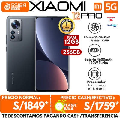 Xiaomi 12 PRO 5G 12Gb+256Gb Gris