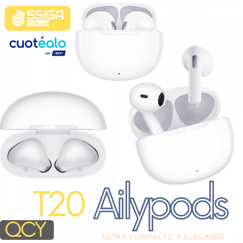 Qcy Ailypods/T20 Blanco