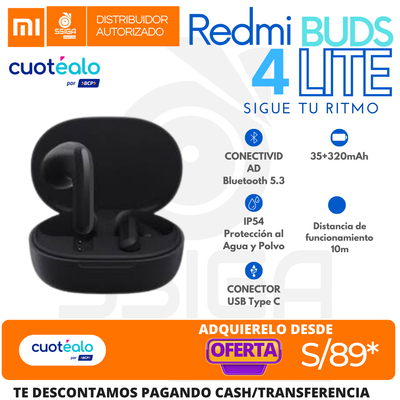 Redmi Buds 4 Lite Negro