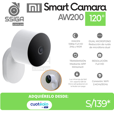 Camara de seguridad Exterior Aw200 Blanco