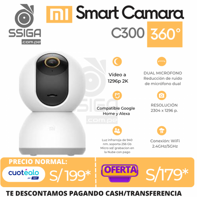 Camara de seguridad C300 2k Blanco