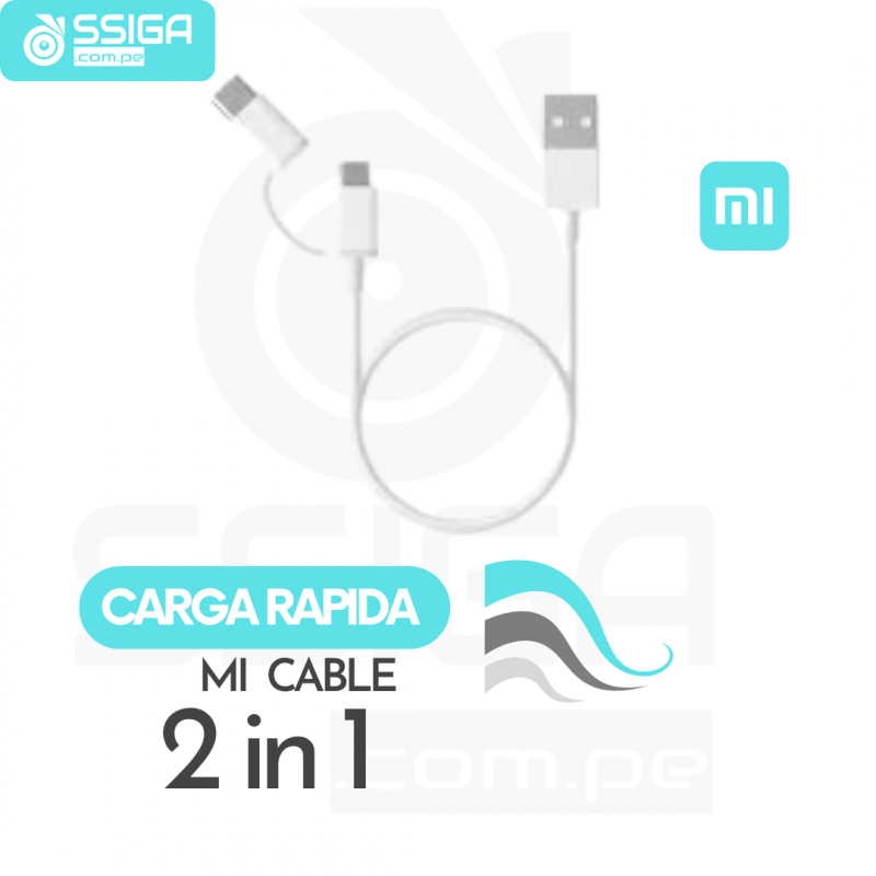 Mi Cable 2 en 1 Carga Rápida