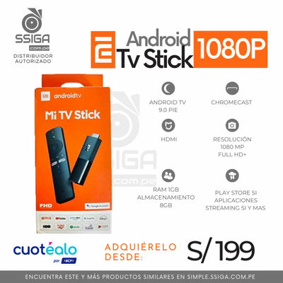 Xiaomi Tv Stick 1080P Negro