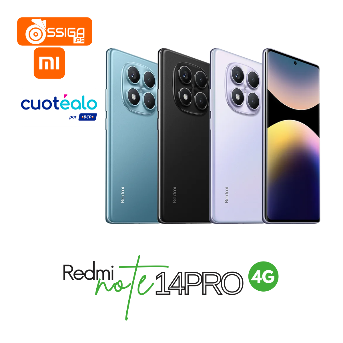 Redmi Note 14 Pro 4G 8+256GB Negro