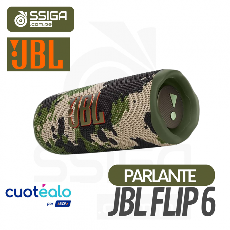 Parlante Jbl Flip 6 camuflado