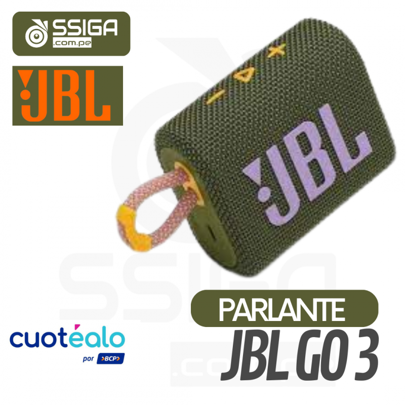 Parlante Jbl Go 3 Verde Camuflado