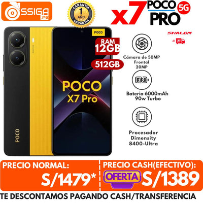 Poco X7 Pro 12+512 GB Amarillo