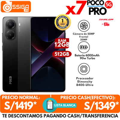 Poco X7 Pro 12+512GB Negro