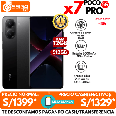 Poco X7 Pro 12+512GB Negro