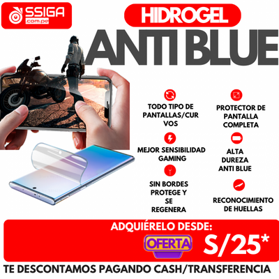 Protetor de Pantalla Hidrogel Antiblue AAAA