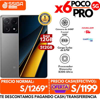 Poco X6 Pro 12+512GB Gris