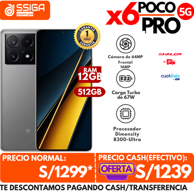 Poco X6 Pro 12+512GB Gris